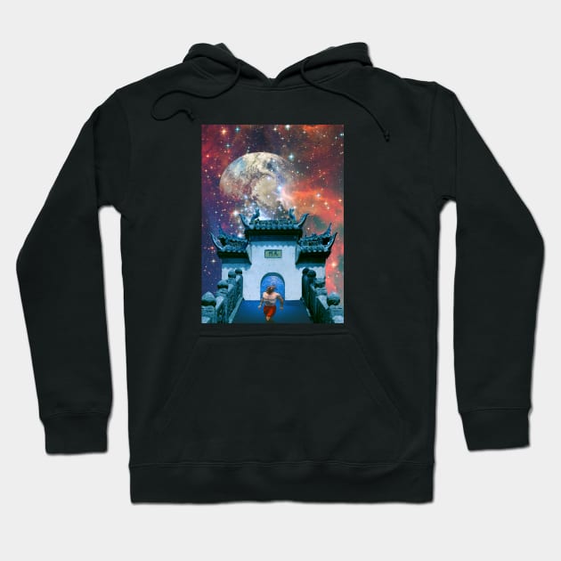 Tokyo Space Outer Galaxy Hoodie by JeffDesign